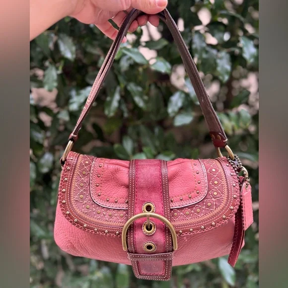 SOLD—-Coach Soho Punch Pink - Picture 1 of 13